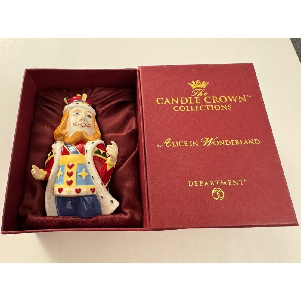 Department 56 Crown Collections Alice in Wonderland King of Hearts Figurine B34